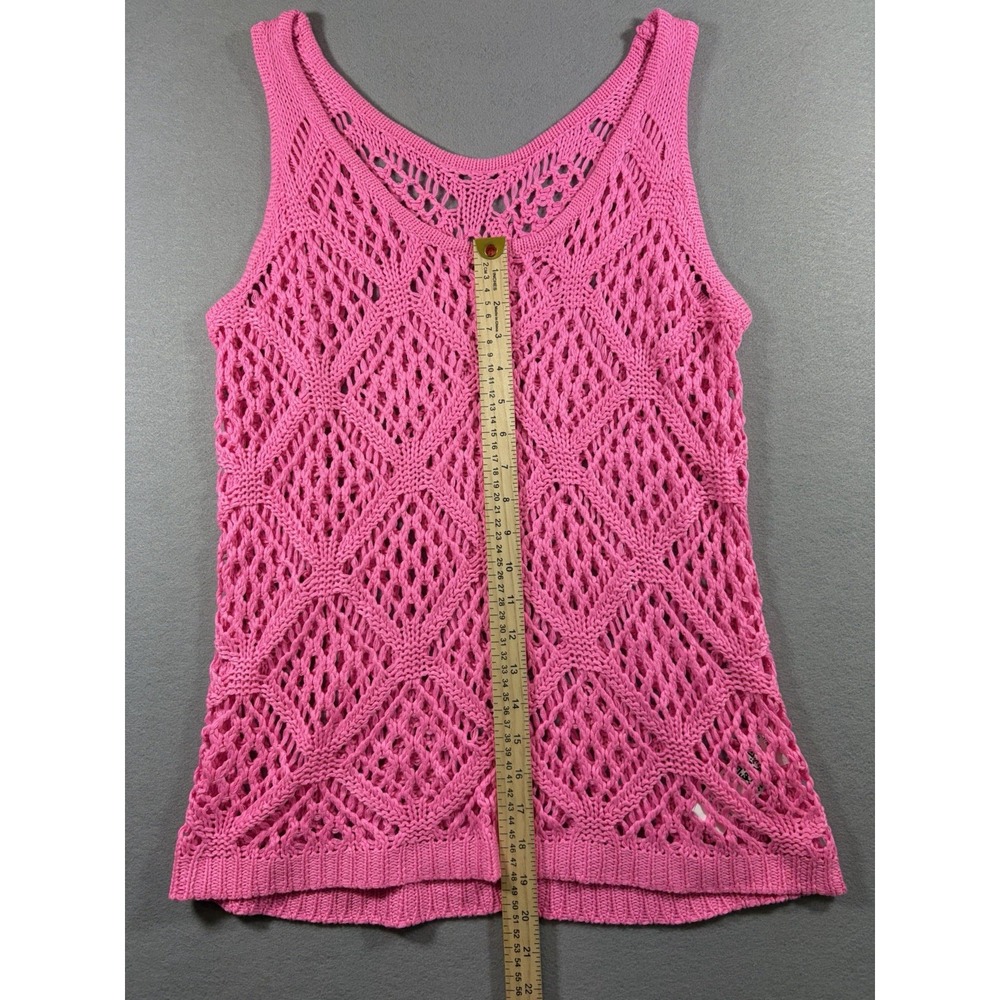 Unbranded Women's Pink Knit Tank Top Barbie Size Medium - Picture 3 of 5